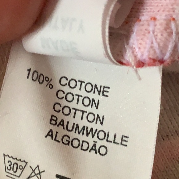 Moschino Junior Flower Orange Red Long Sleeve Zip Shirt Sz Girls 8 - Picture 14 of 15